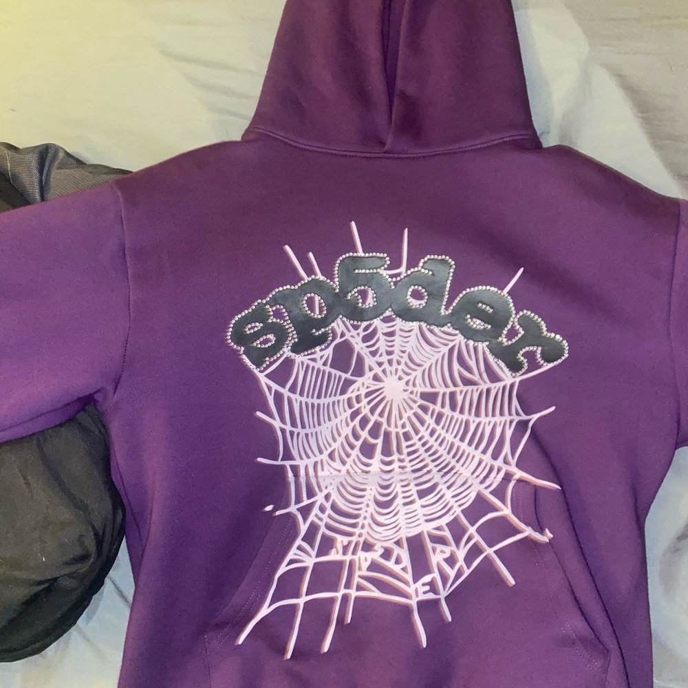 Sp5der purple hoodie, size small